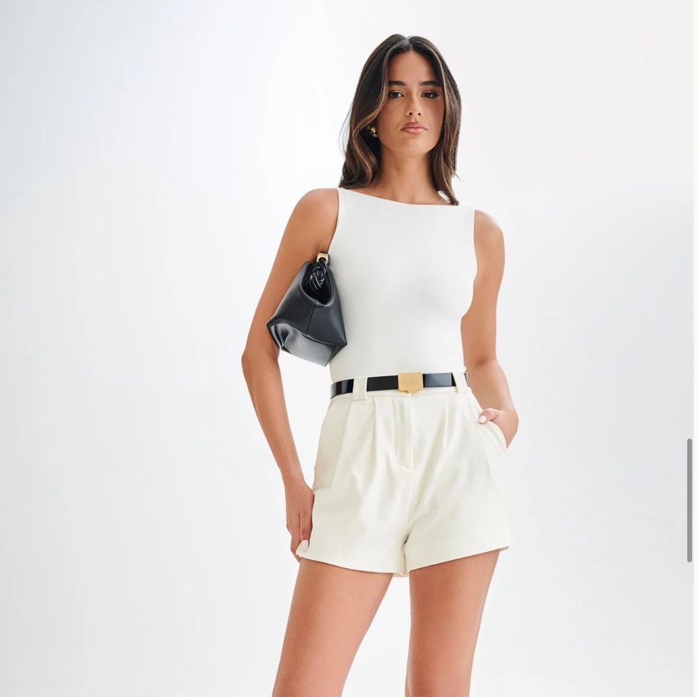 NWT Meshi Cream Shorts